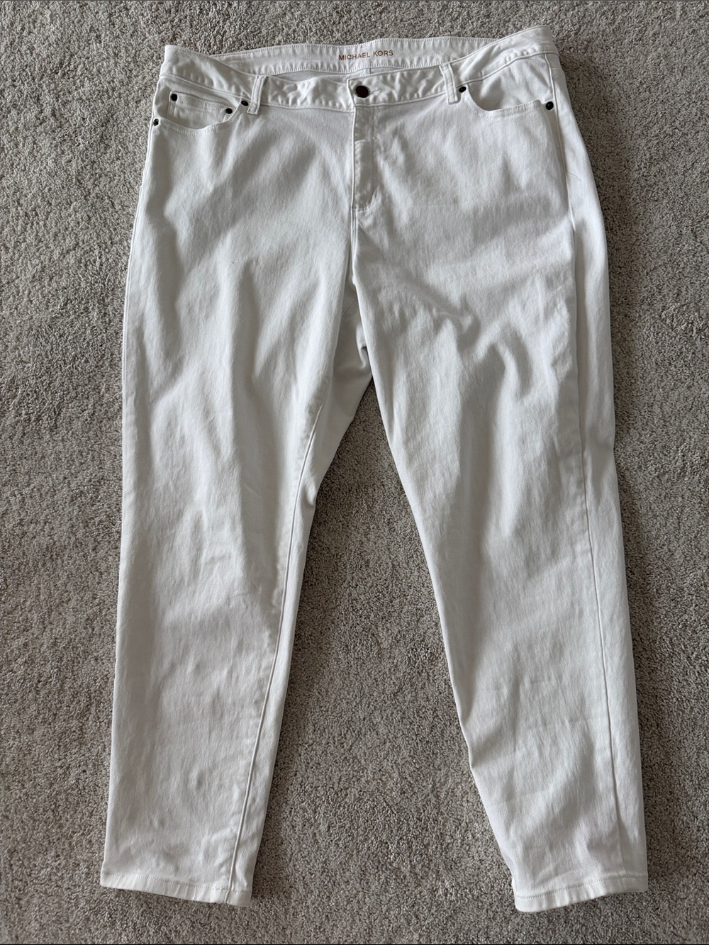 Michael Kors White Women’s Straight Leg Jeans